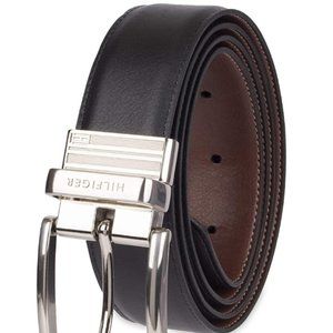 Men's double black brown belt